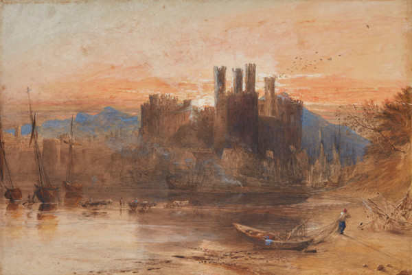 Caernarvon Castle, North Wales, 1836. Creator: Samuel Palmer.