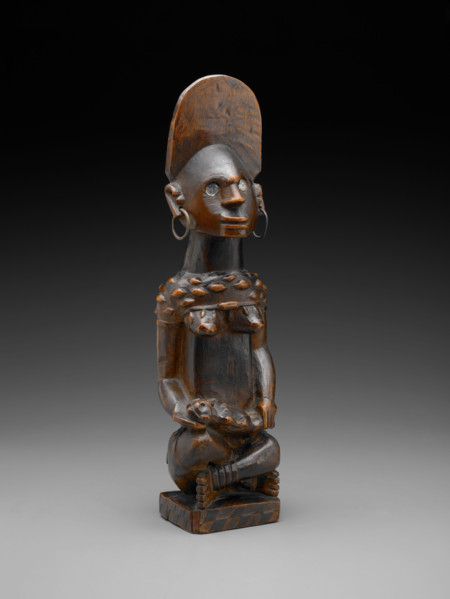 Female figure with child (Phemba), late 19th century - early 20th century. Creator: Unknown.