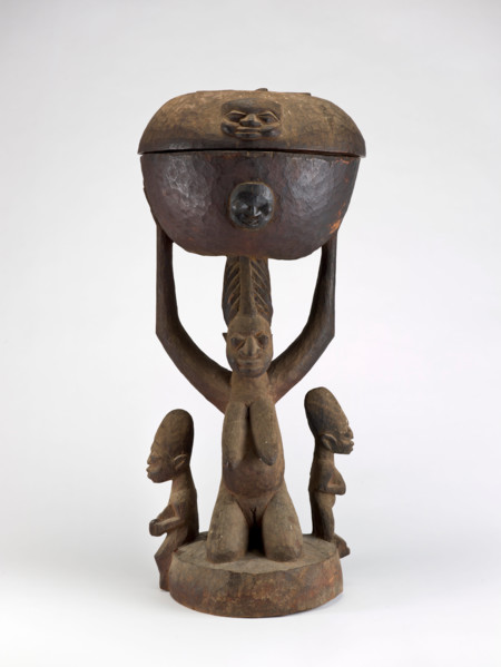 Sango food bowl (Olumeye), late 19th century - early 20th century. Creator: Fakeye Akobi Ogun.