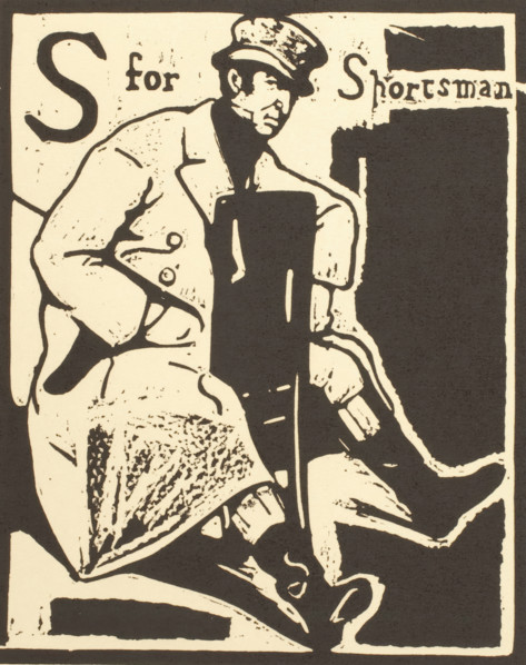 S is for Sportsman, about 1898. Creator: William Nicholson.