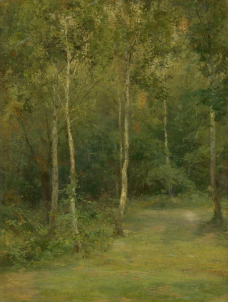 Wooded Landscape with Little Birches, 1894-1896. Creator: Ludovit Cordak.