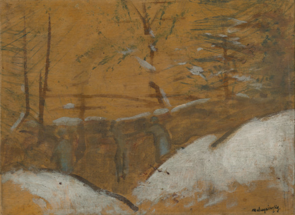 Trenches in Winter, about 1914. Creator: Ladislav Mednyanszky.
