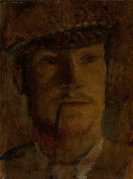 Study of a Man in a Hat with a Pipe, 1910 - 1914. Creator: Ladislav Mednyanszky.