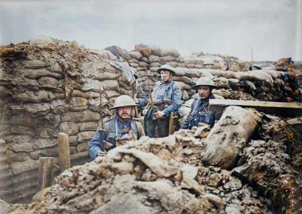 France - in a front line trench, 1917. Creator: Bain News Service.