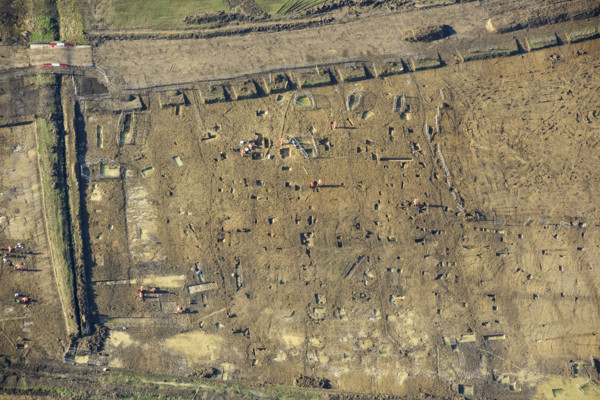 Archaeological excavations in advance of construction work..., Warwickshire, 2022.  Creator: Damian Grady.