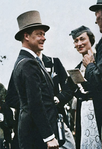 'Ascot, June, 1935 - King Edward, then Prince of Wales, with Mrs. Simpson', 1937. Creator: Unknown.