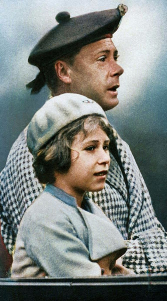 Princess Elizabeth with her uncle "David", c1936. Creator: Unknown.