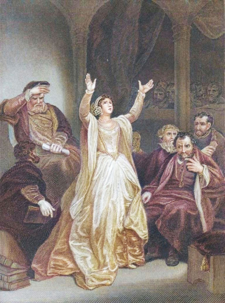 'Condemnation of Anne Boleyn', (mid 19th century). Creator: George C Finden.