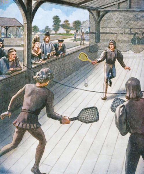 'Tennis in the Days of the Tudors', c1934. Creator: Unknown.