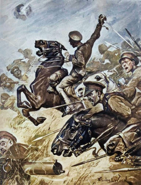 'Dashing Dragoon Guards Rout German Infantry in the Great Advance', 1916. Creator: Unknown.