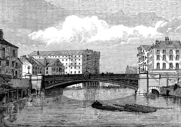 The New Bridge at Leeds, 1873. Creator: Unknown.