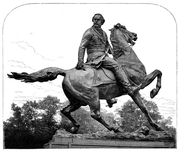 Statue of General Sir James Outram, for Calcutta, now in Waterloo-Place, by J. H. Foley, R.A., 1873. Creator: Unknown.