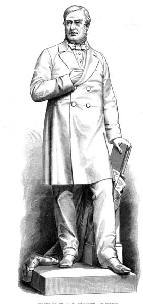 Statue of Dr. S. T. Chadwick, at Bolton, by C. B. Birch, 1873. Creator: Unknown.