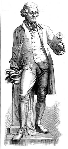 Statue of Wedgwood at the Wedgwood Memorial Institute, Burslem, 1873. Creator: Unknown.