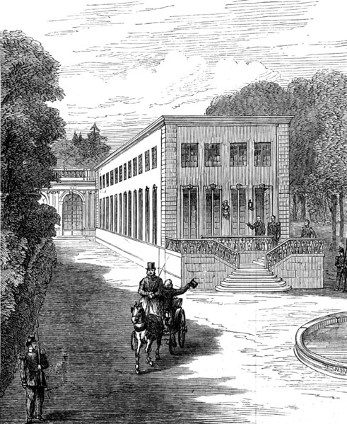 Trianon-sous-Bois, where Marshal Bazaine is detained a prisoner, 1873. Creator: Unknown.