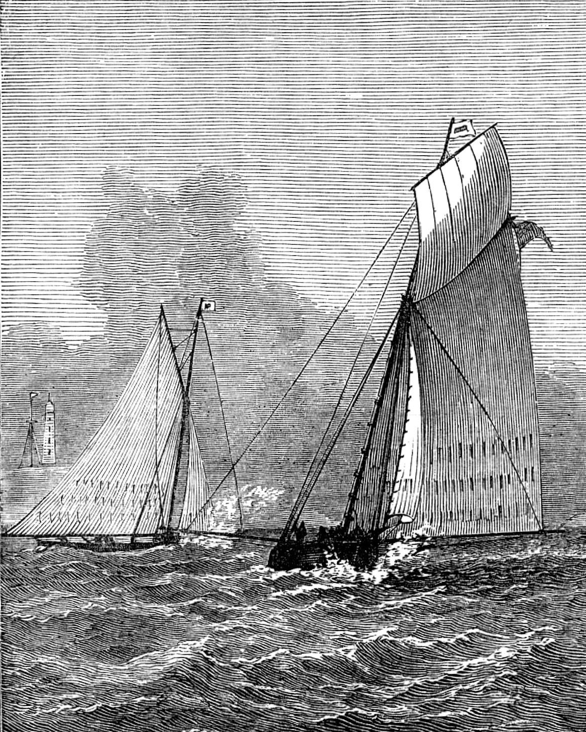 Royal Halifax (Nova Scotia) Yacht Club Race, 1873. Creator: Unknown.