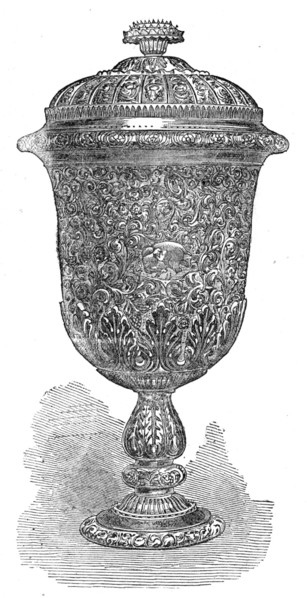 Silver prize cup for the East Indian Railway Volunteer Rifle Corps, 1873. Creator: Unknown.