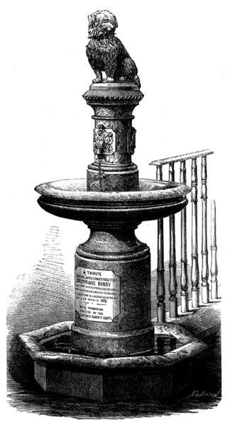 Greyfriars Bobby's Memorial, Edinburgh, 1873. Creator: Unknown.