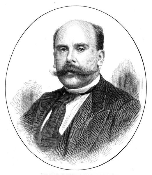 Señor Castelar, the new president of the Spanish Cortes, 1873. Creator: Unknown.