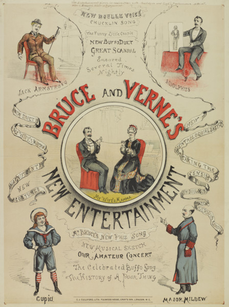 Bruce and Verne's New Entertainment, 1886. 'This Entertainment given in connection with Maskelyne