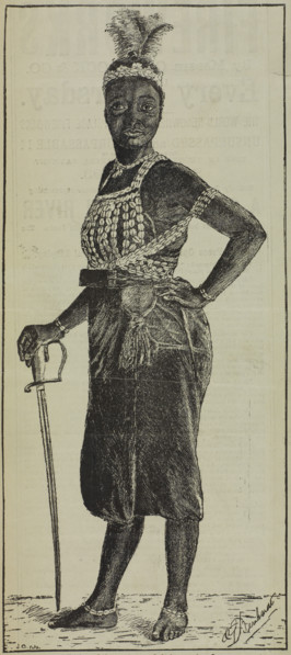 The 'Famous Amazons' - performances at the Crystal Palace, 1880. Illustration from an advertisement