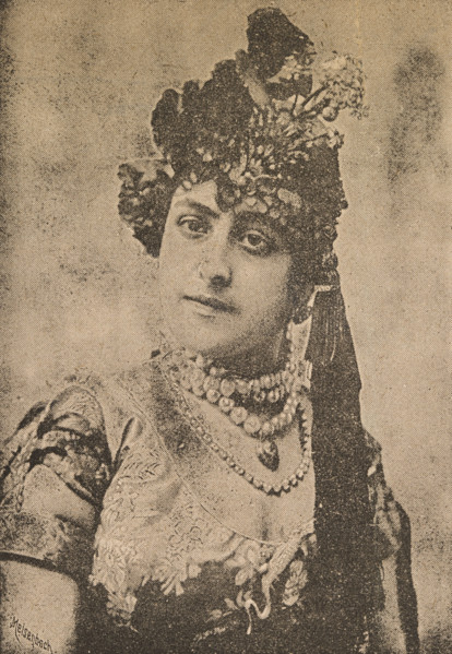 La Belle Fatma, 1887. Portrait photograph of a dancer, whose name has been referenced in newspapers
