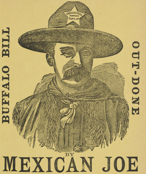 Buffalo Bill Out-Done by Mexican Joe, c1900. Texas Rangers Captain and Wild West entertainer