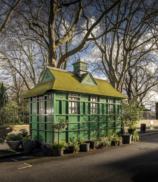 General view of the Cabmen's Shelter from the north-east, Wellington Place, St John's Wood, City of