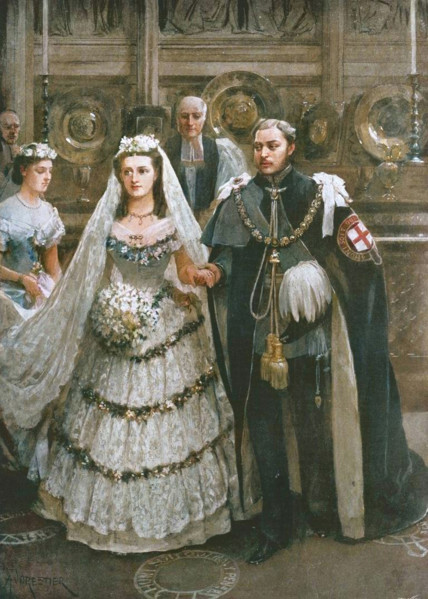 'The Marriage of the Prince of Wales with Princess Alexandra of Denmark in St. George's Chapel,