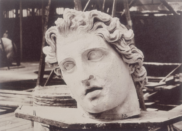 'Head from one of the Colossi of Monte Cavallo, Rome, by Phidias', Crystal Palace, 1852-1854.