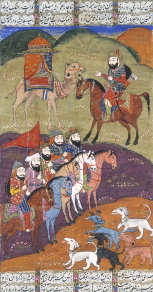 A'isha and the dogs of Al-Haw'ab, 19th century. The episode of the dogs of al-Haw'ab. 'A'isha,