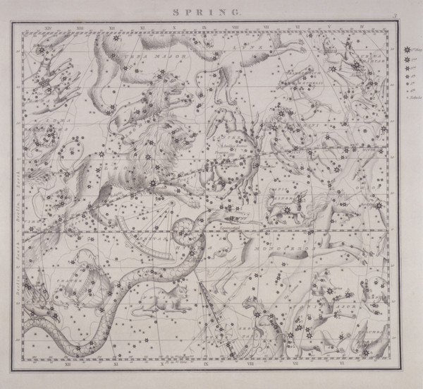Spring, from a celestial atlas, 1843.