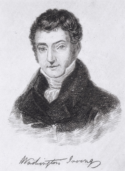 Washington Irving, 1894. American author and diplomat, he was one of the most popular of the