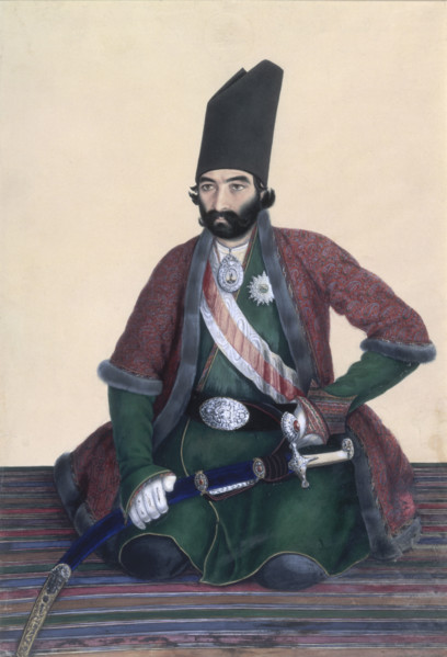 Portrait of Imad Al Dawla, c1860. Emamqoli Mirza Emad-al-Dawla (c 1814-1875) was a Qajar prince who
