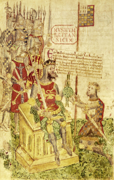 William I receives the allegiance of a knight, late15th century. King William I (the Conqueror)