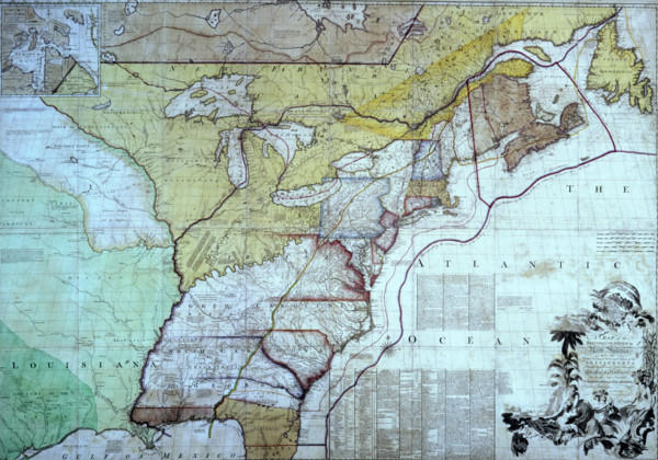 Map of the British Colonies in North America, c1770-c1783. This map is the one on which the British