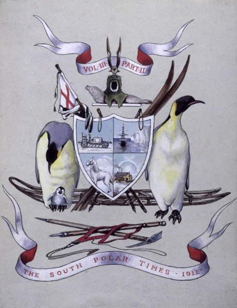 The cover of The South Polar Times, 1911. The South Polar Times was a magazine compiled for the