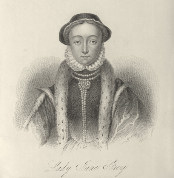 Lady Jane Grey, c1553, (1834-1837). Lady Jane (1537-1554) was the great-granddaughter of Henry VII
