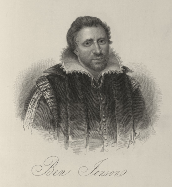 Ben Johnson, c1600-c1637, (1834-1837). English Renaissance dramatist, poet and actor Jonson