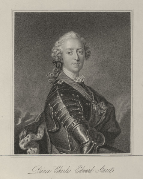 Prince Charles Edward Stuart, c1735-c1760, (1834-1837). Also known as Bonnie Prince Charlie