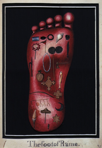 The foot of Rama, c1803-c1804. From a collection of 61 paintings illustrating the Adhyatama
