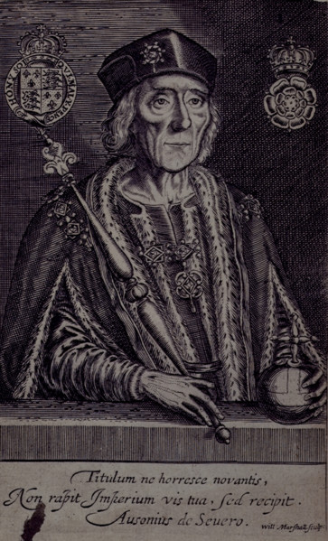 Portrait of Henry VII, 1638. Henry (1457-1509) was the first Tudor King of England. 'Titulum ne