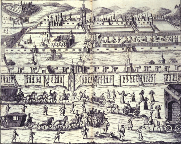 Execution of the Streltsy, 1698, (1700). Peter the Great's execution of the Streltsy, outside the