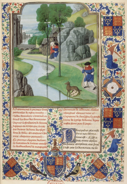 Romulus and Remus discovered on the riverbank, 1480. Romulus and Remus were the mythical founders