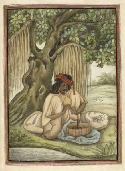 A snake-charmer of the Sapera caste, 1825. From Tashrih Al Aqvam An Account Of Origins And