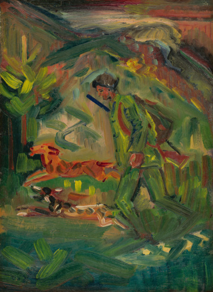 Walking Hunter with Dogs, 1940-1944.