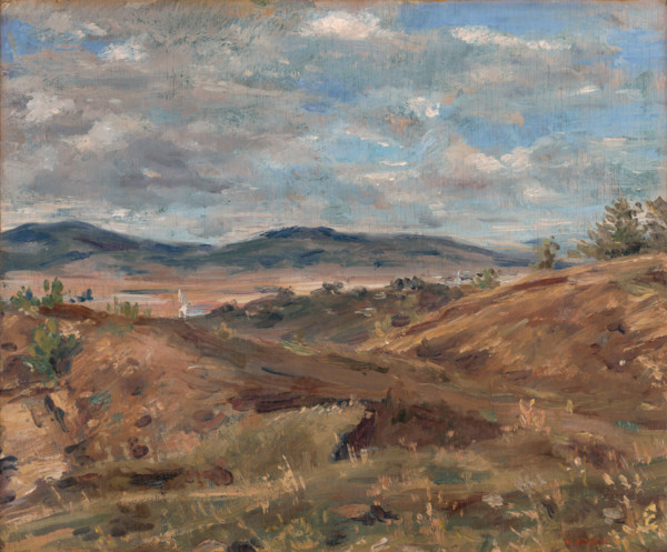 Landscape near Levice, 1928-1938. Western Slovakia.
