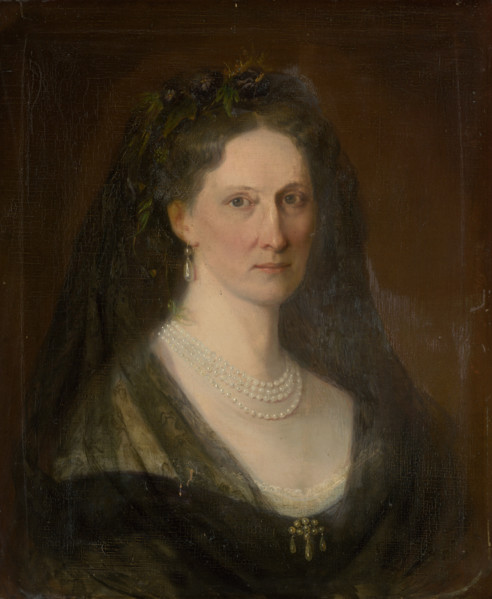 Portrait of Baroness Hedviga Mednyánszká, 1869.