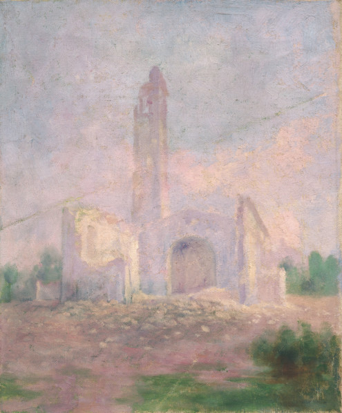 Ruins of a church, early 20th century.