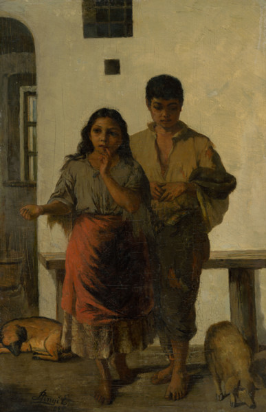 Young gypsies, 1885.
